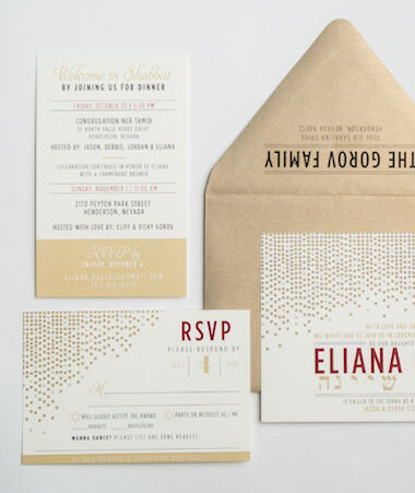 Bat Mitzvah Invitations Las Vegas