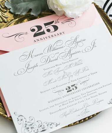 Elegant Letterpress Wedding Invitations thumb