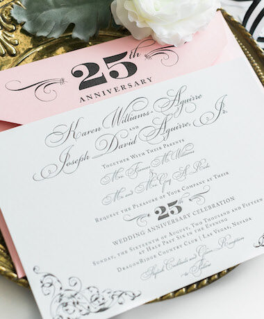 Elegant Letterpress Wedding Invitations thumb