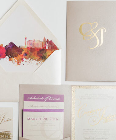 Glitter Wedding Invitations