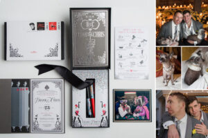Vintage Vegas Wedding Invitations