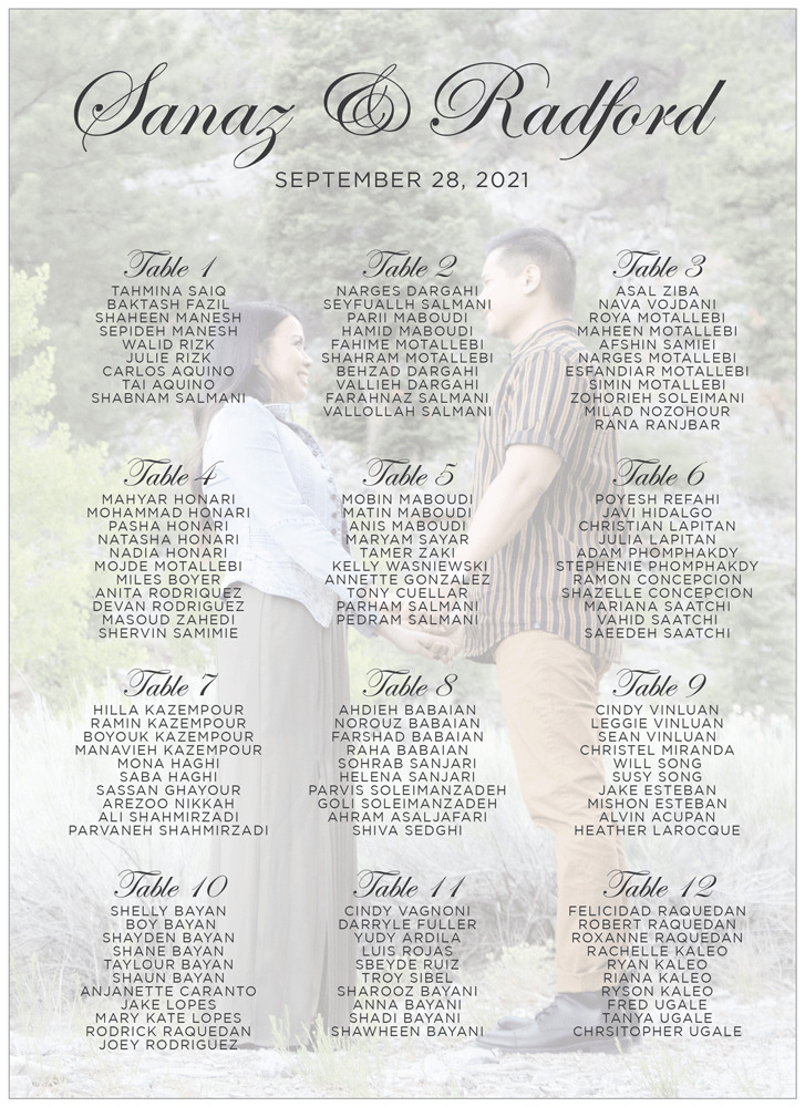 Photo 14 Seating Chart