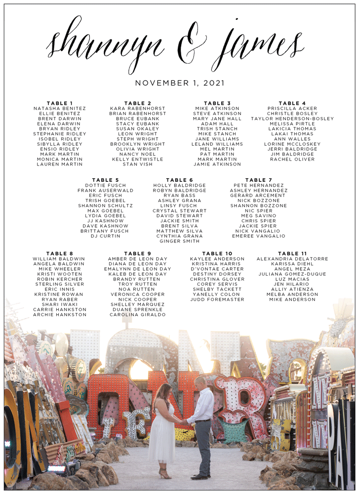 Photo 15 Seating Chart