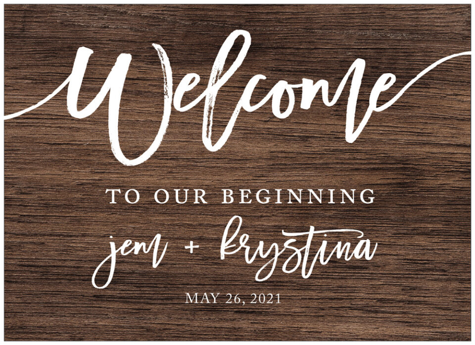 Rustic 01 Welcome Sign