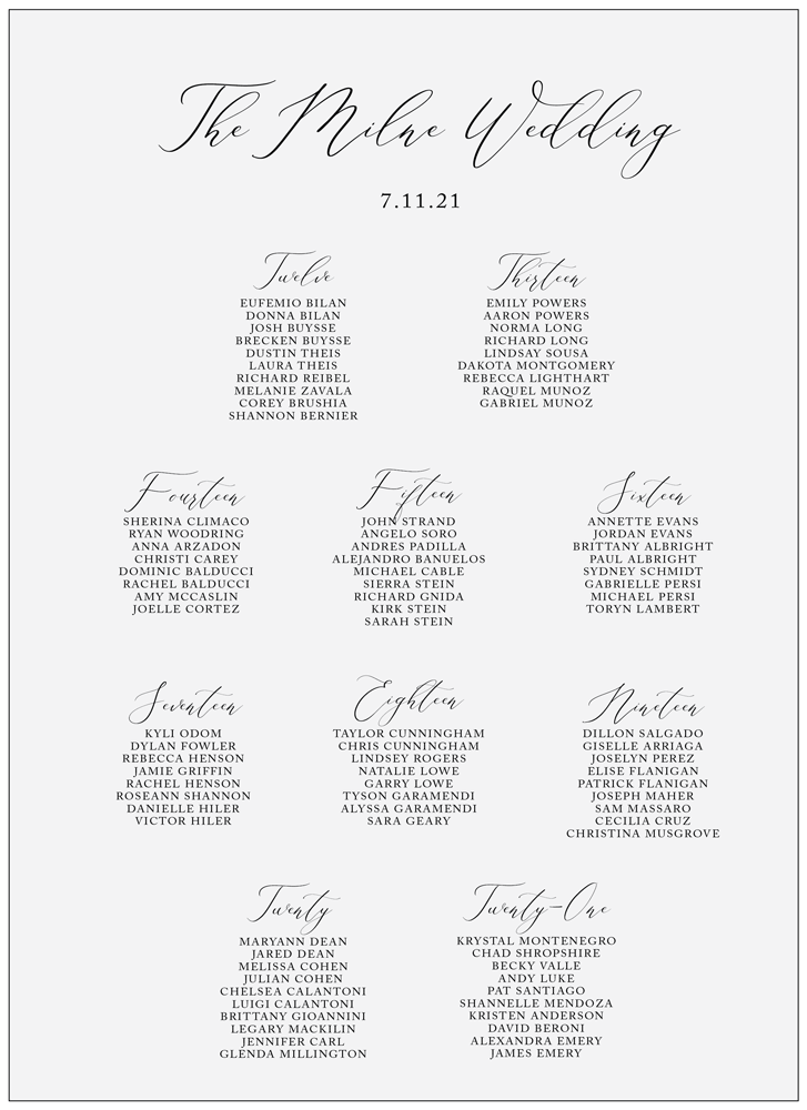 Script 04 Seating Chart