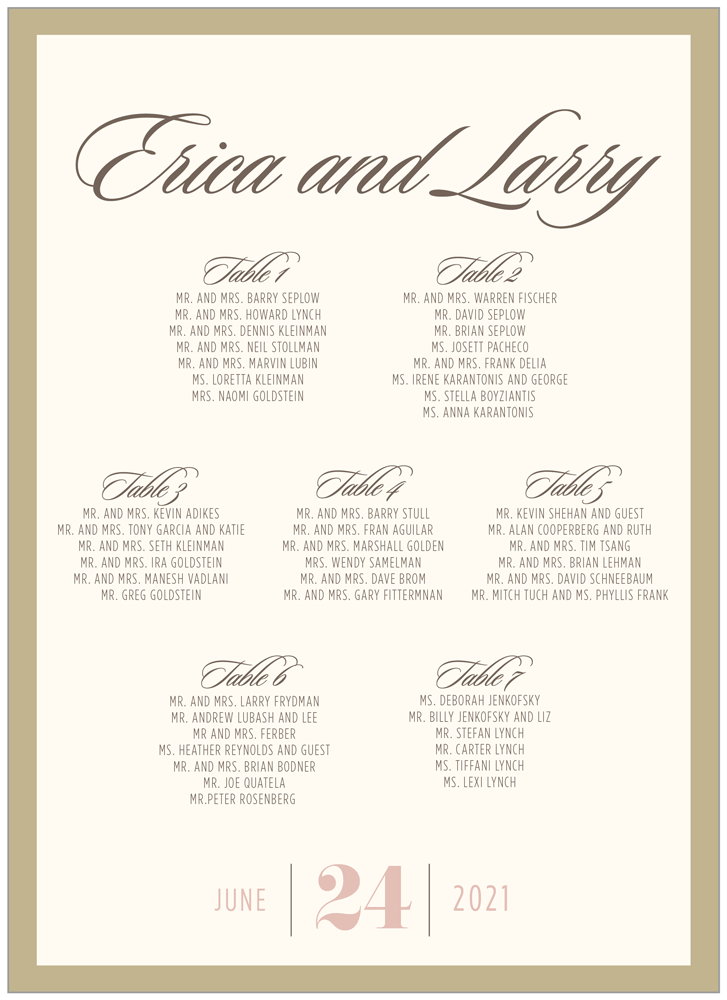 Script 08 Seating Chart