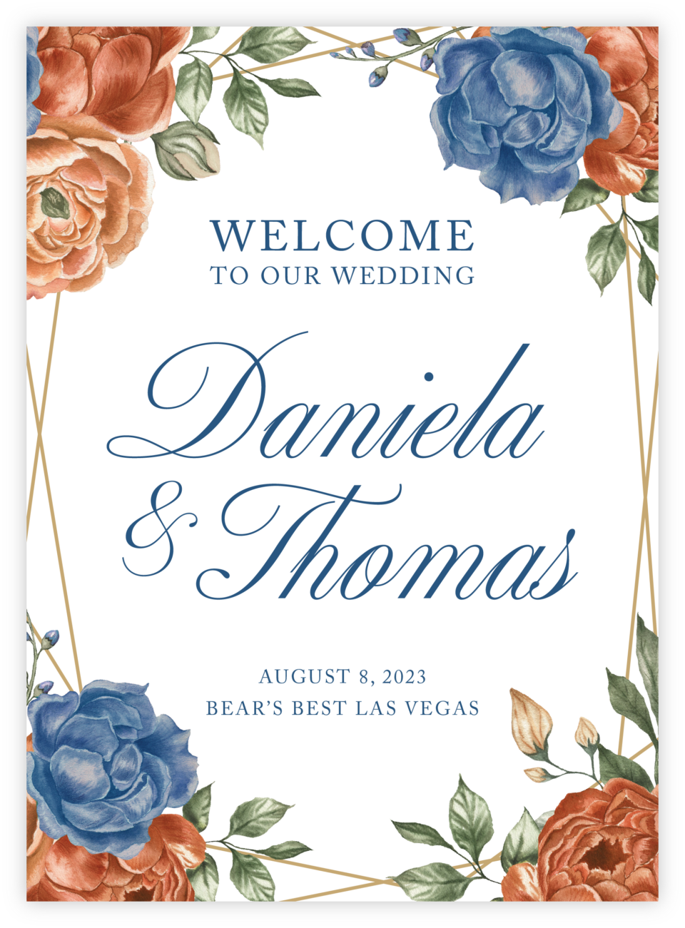 Floral 06 Welcome Sign